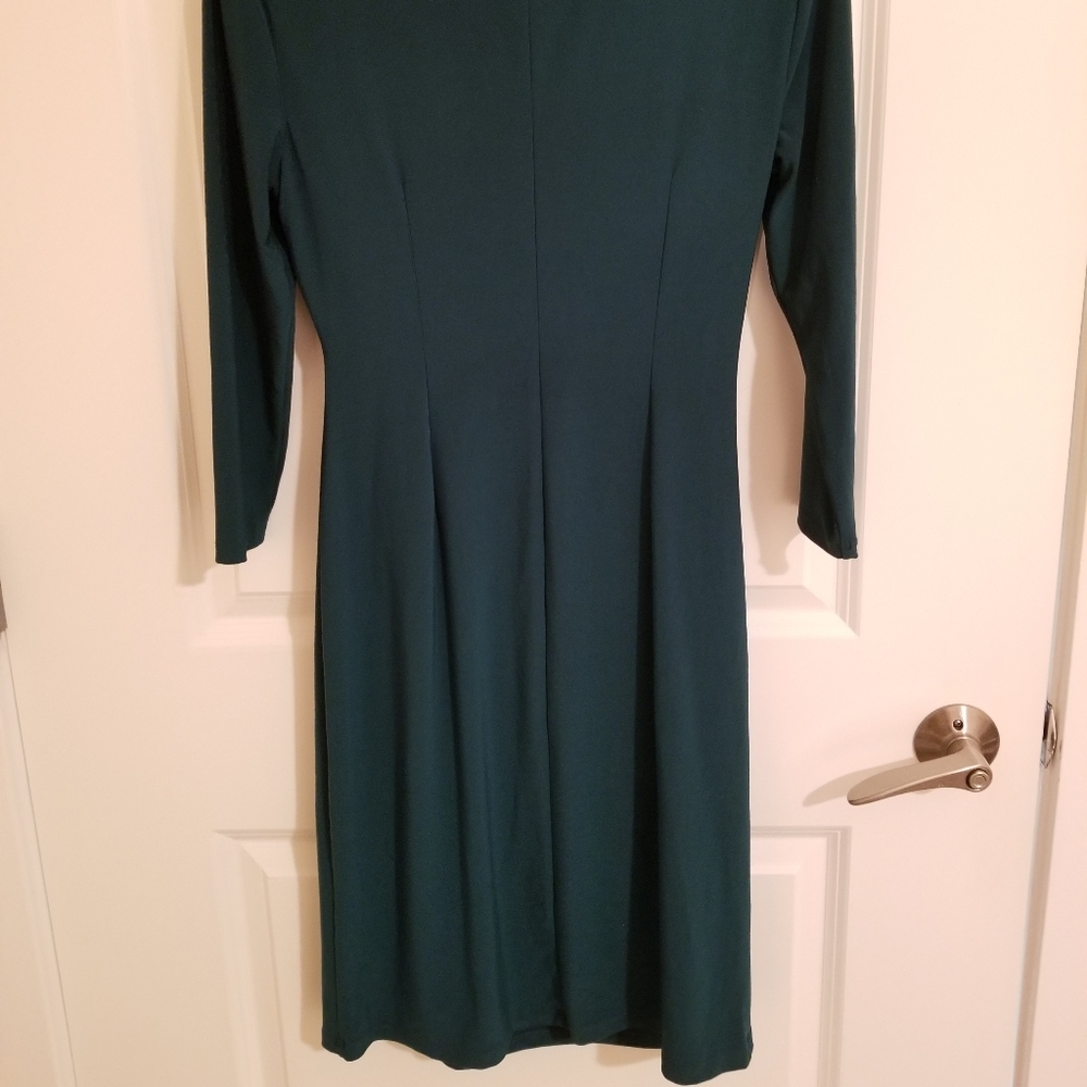 Emerald Green Black Label Evan Picone Dress Size 4 - Picture 2 of 2